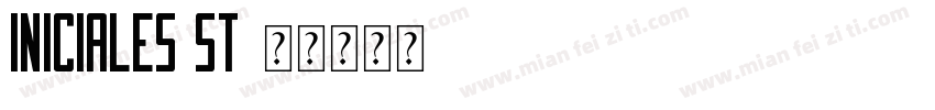 Iniciales ST字体转换